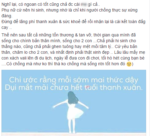 5 năm sau khi đi qua cuộc hôn nhân ràng buộc, mẹ đơn thân gây bão mạng vì những kinh nghiệm đau thương - Ảnh 2.