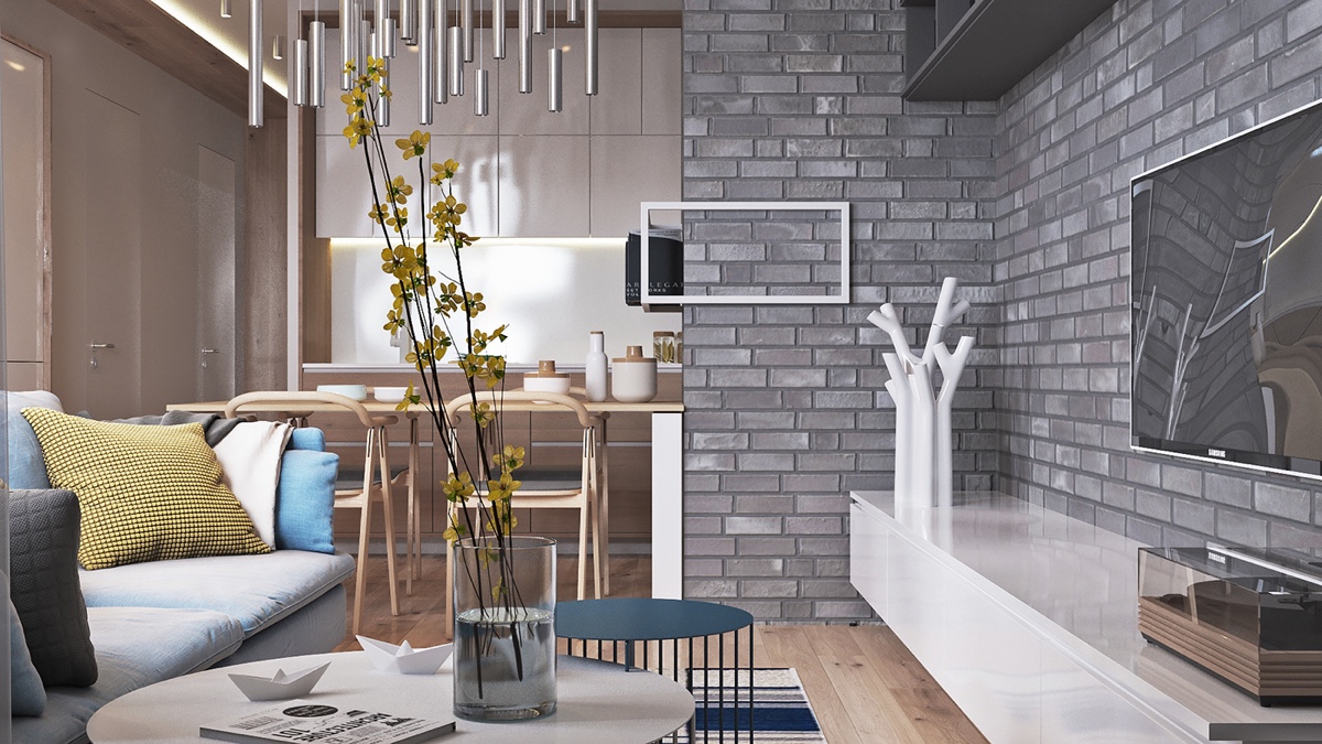 Hai căn hộ diện tích nhỏ dưới 50m² cho vợ chồng trẻ khiến người xem phải “ghen tị” - Ảnh 2. Hai căn hộ diện tích nhỏ dưới 50m² cho vợ chồng trẻ khiến người xem phải “ghen tị” - Ảnh 2.