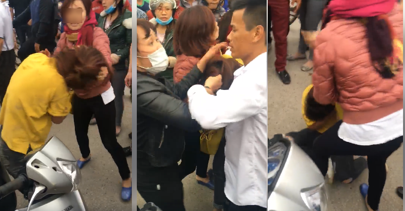 Hà Nội: 2 phụ nữ trèo lên ô tô, dùng gậy đập cửa kính đánh ghen ngay trên phố - Ảnh 5. Hà Nội: 2 phụ nữ trèo lên ô tô, dùng gậy đập cửa kính đánh ghen ngay trên phố - Ảnh 5.