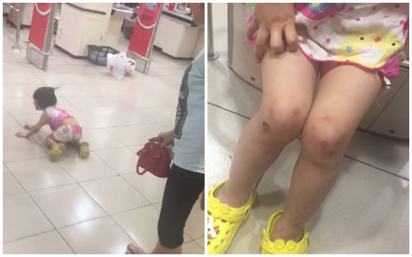 Xuất hiện thêm clip bé gái bị mẹ đánh ở siêu thị nằm khóc thảm thiết giữa đường - Ảnh 6.