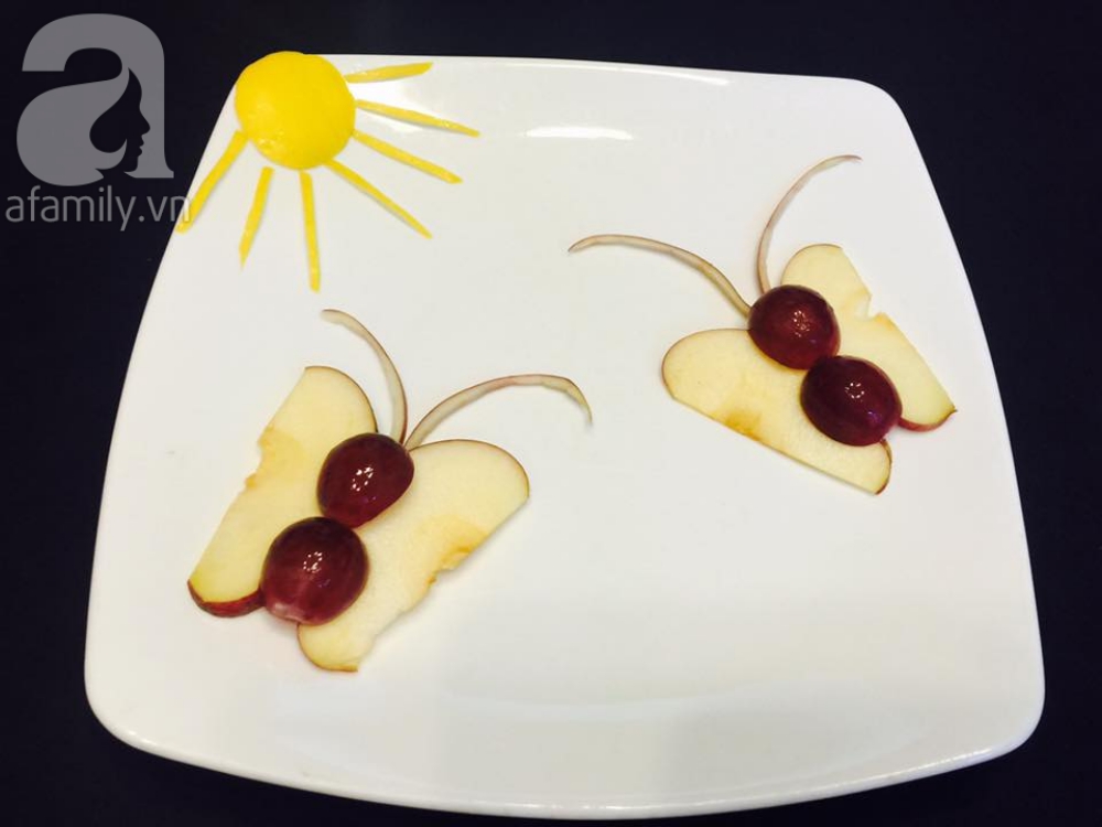 10 phút tạo hình 5 con vật siêu cute chỉ từ táo và nho - Ảnh 1. 10 phút tạo hình 5 con vật siêu cute chỉ từ táo và nho - Ảnh 1.