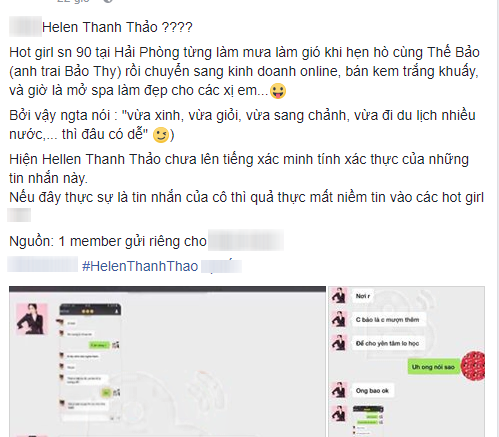 Người yêu cũ của anh trai Bảo Thy bị tố dụ dỗ xin tiền một lúc nhiều đại gia để... đi học - Ảnh 2.