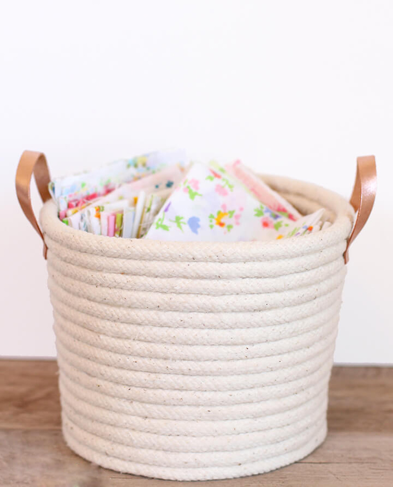 Làm giỏ đựng đồ siêu đẹp thật dễ dàng mà không cần may vá - Ảnh 5. Làm giỏ đựng đồ siêu đẹp thật dễ dàng mà không cần may vá - Ảnh 5.