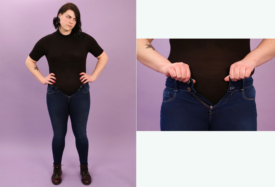 6 cô nàng này đã thử chiếc quần jeans được quảng cáo là vừa mọi kích cỡ, và kết quả nhận được thật bất ngờ - Ảnh 8. 6 cô nàng này đã thử chiếc quần jeans được quảng cáo là vừa mọi kích cỡ, và kết quả nhận được thật bất ngờ - Ảnh 8.