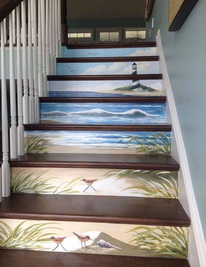 Những ý tưởng tuyệt vời để cầu thang bớt đơn điệu - Ảnh 7. Những ý tưởng tuyệt vời để cầu thang bớt đơn điệu - Ảnh 7.