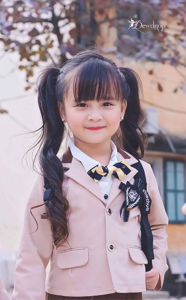 Hoa khôi nhí Tuyên Quang tiếp tục gây sốt trong bộ đồng phục đẹp như nữ sinh Hàn Quốc - Ảnh 3.