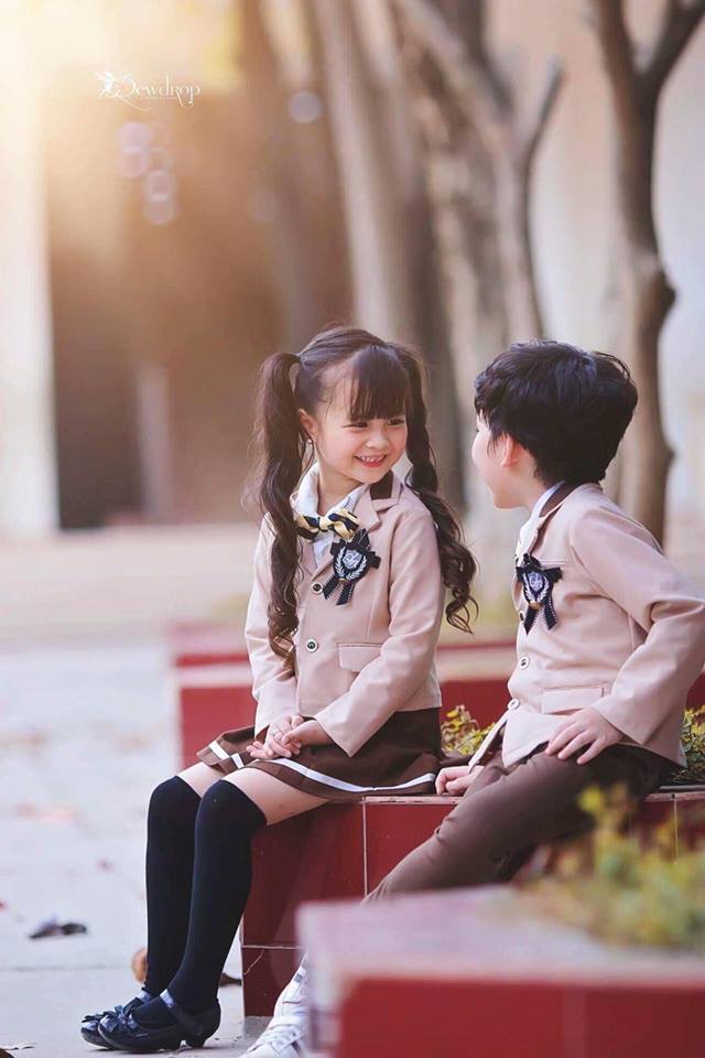 Hoa khôi nhí Tuyên Quang tiếp tục gây sốt trong bộ đồng phục đẹp như nữ sinh Hàn Quốc - Ảnh 5.