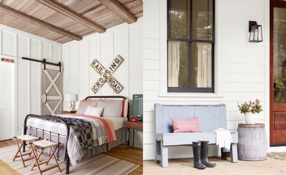Ngôi nhà nhỏ theo phong cách đồng quê đẹp dịu dàng, đủ bình yên cho ngày cuối tuần - Ảnh 6. Ngôi nhà nhỏ theo phong cách đồng quê đẹp dịu dàng, đủ bình yên cho ngày cuối tuần - Ảnh 6.