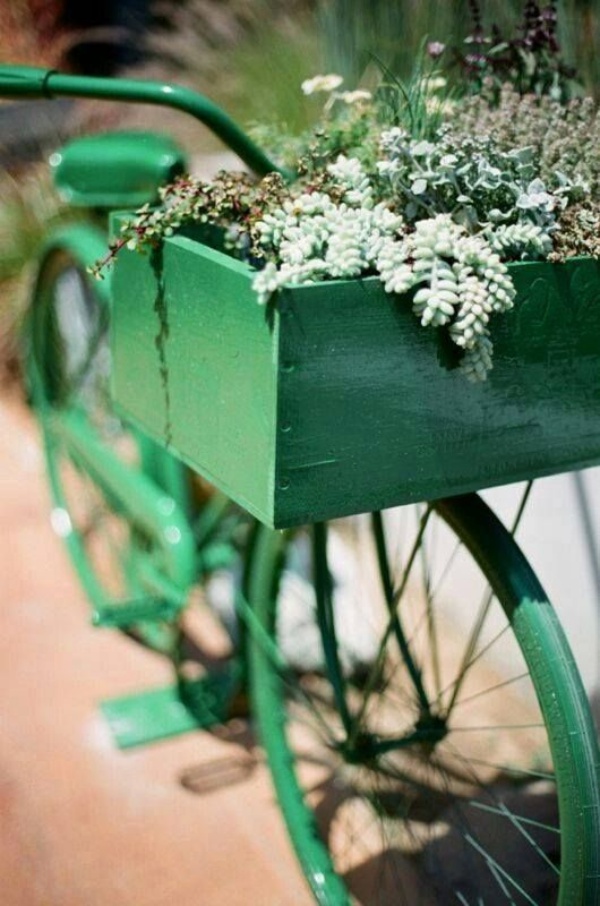 Những ý tưởng trang trí vườn tuyệt hay với xe đạp cũ bạn sẽ rất tiếc nếu biết quá muộn - Ảnh 7.