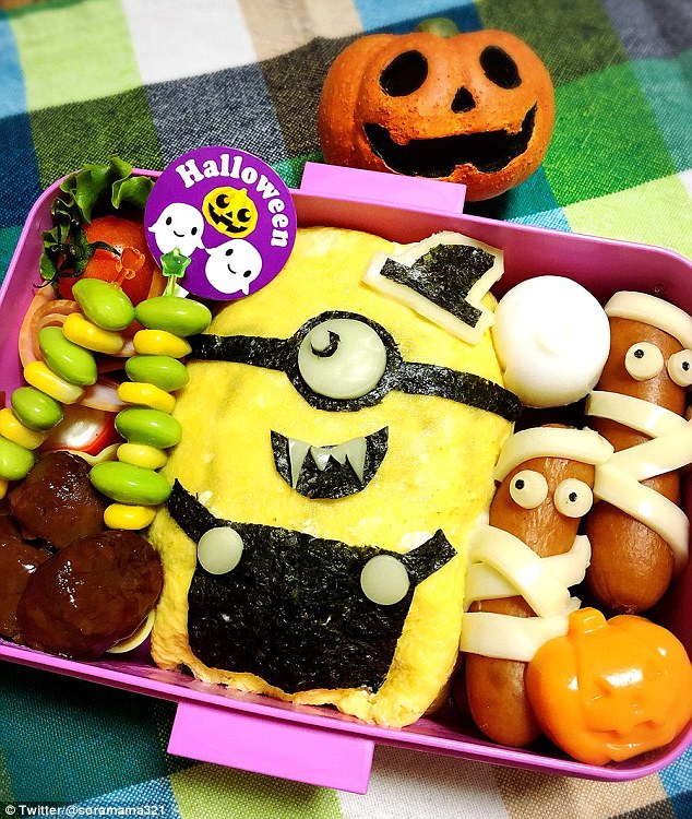 Những hộp cơm bento cho trẻ theo chủ đề Halloween vô cùng đáng yêu - Ảnh 7.