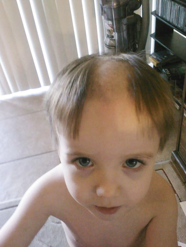 Nếu còn nghi ngờ khả năng tạo mẫu tóc của các bé thì cha mẹ hãy xem ngay bộ ảnh này - Ảnh 4.