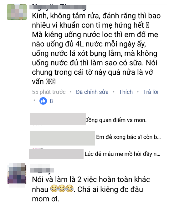 Danh sách đẻ xong phải kiêng dài dằng dặc, không đánh răng, không uống nước lọc trong 3 tháng gây sốt mạng - Ảnh 6.