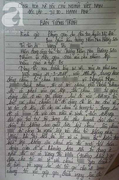 Bé gái 4 tuổi bị bỏ quên trong WC: Lời tường trình của 2 cô giáo phụ trách lớp - Ảnh 1. Bé gái 4 tuổi bị bỏ quên trong WC: Lời tường trình của 2 cô giáo phụ trách lớp - Ảnh 1.