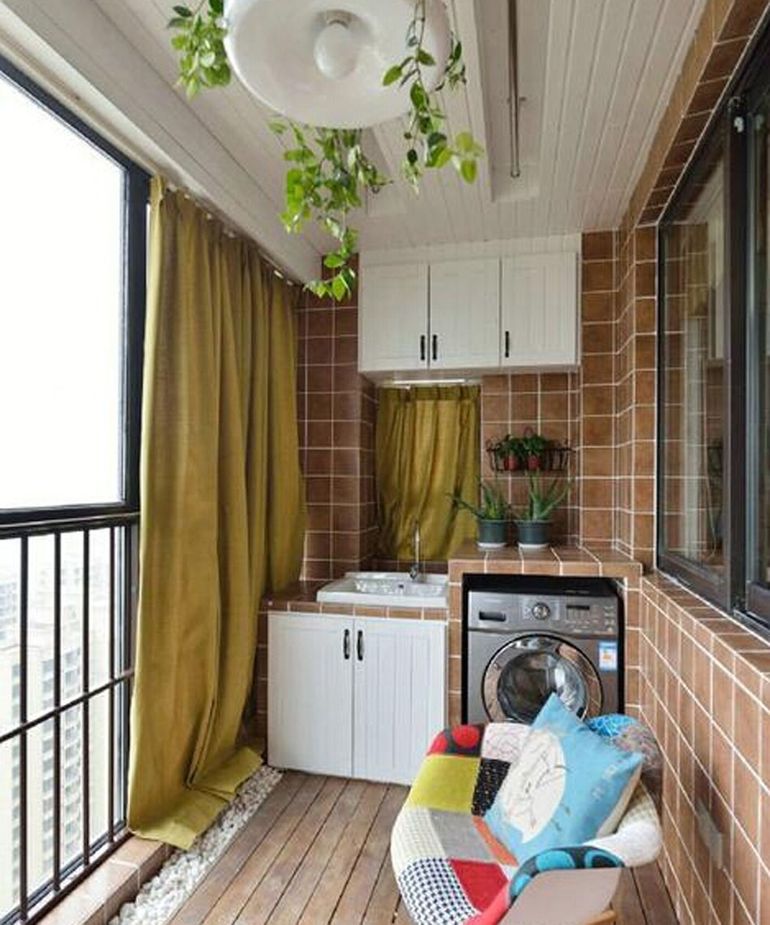 Ban công - vị trí vàng để bố trí máy giặt cho nhà chật - Ảnh 4. Ban công - vị trí vàng để bố trí máy giặt cho nhà chật - Ảnh 4.