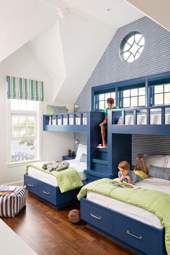 11 mẫu giường tầng đẹp, gọn cực đáng tham khảo cho những gia đình nhà chật mà đông con - Ảnh 1.