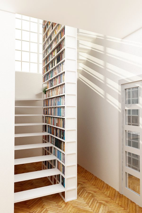 20 thiết kế giá sách kết hợp với cầu thang vô cùng đẹp mắt - Ảnh 19.