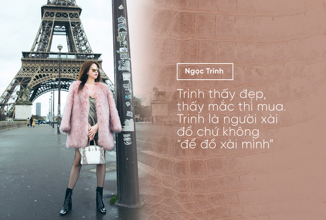 Ngọc Trinh: Trinh dùng đồ hiệu phí phạm nhất, trời mưa người khác ôm túi vào bụng, còn Trinh lấy túi để che đầu - Ảnh 5.