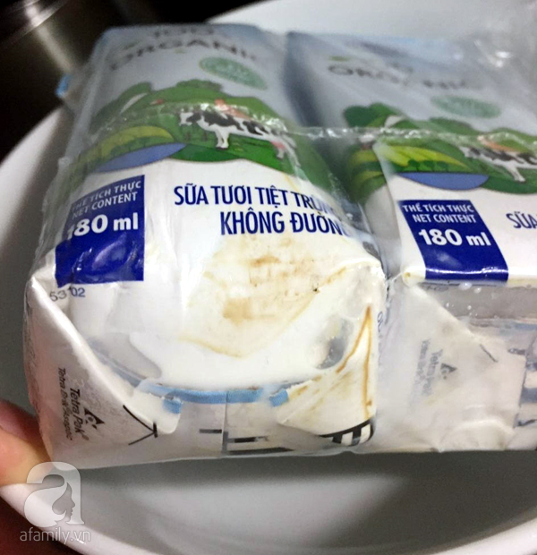 Hà Nội: Mua sữa tươi Organic của Vinamilk về cho con uống, khách hàng tá hỏa phát hiện hộp sữa có dấu hiệu bị hỏng - Ảnh 3.