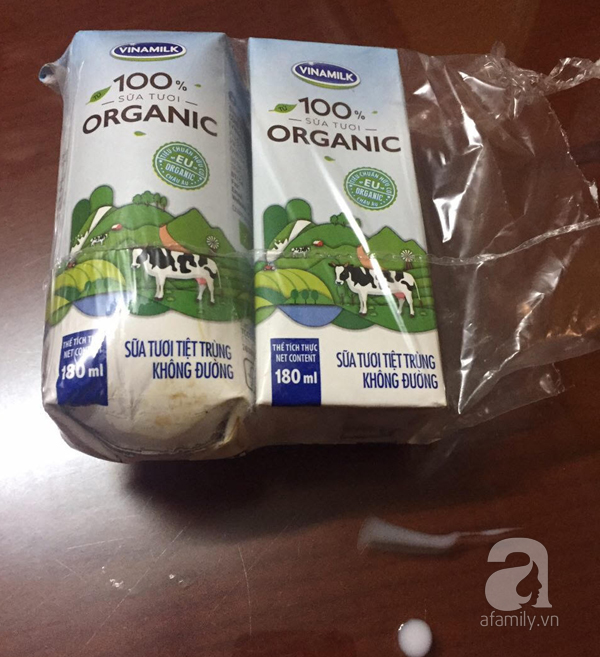 Hà Nội: Mua sữa tươi Organic của Vinamilk về cho con uống, khách hàng tá hỏa phát hiện hộp sữa có dấu hiệu bị hỏng - Ảnh 2.