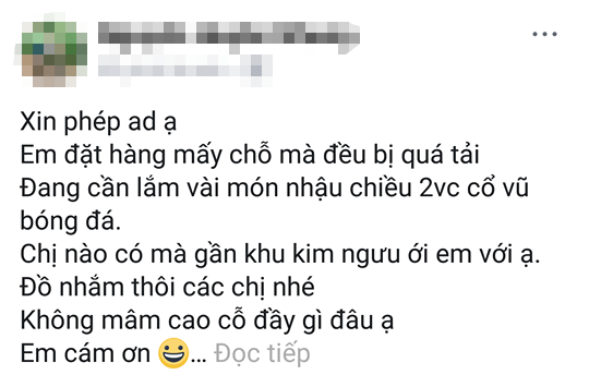2 tiếng trước trận đấu, trên mạng xã hội người lo lắng tuyết rơi hoãn đấu, người tranh thủ mua đồ nhậu đợi giờ G - Ảnh 6.