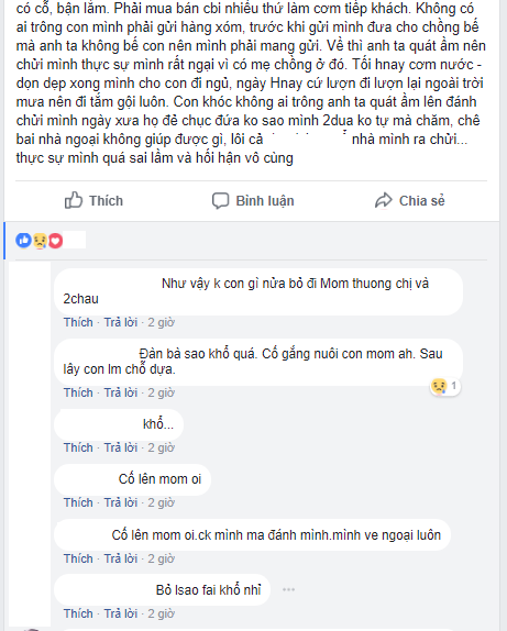  Phẫn nộ khi chồng thấy con khóc không dỗ còn quát vợ Có 2 đứa không chăm nổi - Ảnh 2.