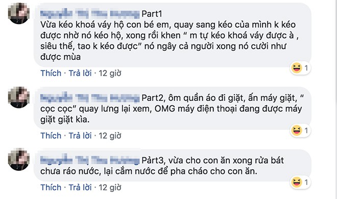 Khi team bỉm sữa khoe chiến tích não cá vàng sau sinh: Nhét điện thoại vào máy giặt, nấu cơm cháy 3-4 cái nồi - Ảnh 4. Khi team bỉm sữa khoe chiến tích não cá vàng sau sinh: Nhét điện thoại vào máy giặt, nấu cơm cháy 3-4 cái nồi - Ảnh 4.