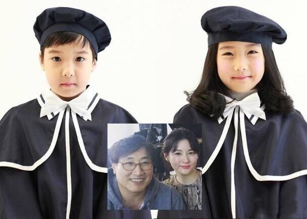 Cặp song sinh của quốc bảo H&agrave;n Quốc Lee Young Ae c&agrave;ng lớn c&agrave;ng giống bố - Ảnh 1.