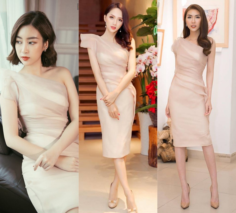Cùng diện 1 mẫu đầm lệch vai, Đỗ Mỹ Linh ghi điểm hơn hẳn với Hương Giang và Tường Linh nhờ mái tóc ngắn - Ảnh 9.