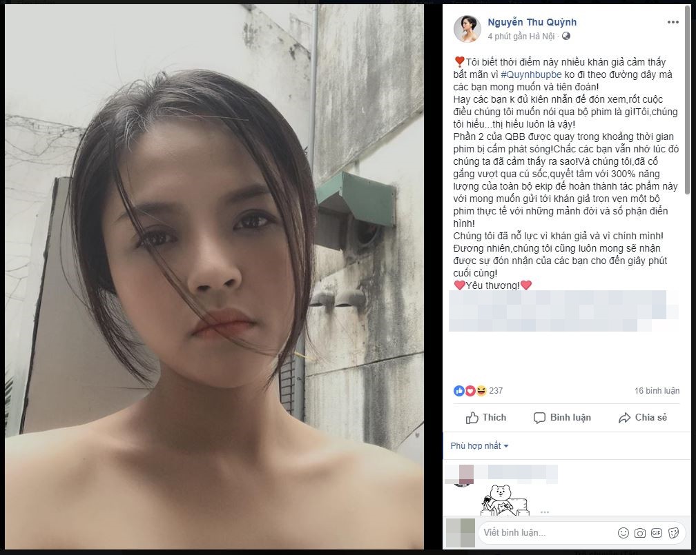 Khán giả bất mãn vì Quỳnh Búp Bê không được như kỳ vọng, chia sẻ của My sói lại khiến nhiều người chú ý - Ảnh 2. Khán giả bất mãn vì Quỳnh Búp Bê không được như kỳ vọng, chia sẻ của My sói lại khiến nhiều người chú ý - Ảnh 2.