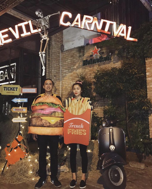 Đ&atilde; l&agrave; mẹ 2 con m&agrave; H&agrave; Tăng vẫn l&ecirc;n đồ Halloween c&ugrave;ng chồng cool hết phần g&aacute;i trẻ, sắc v&oacute;c th&igrave; đ&uacute;ng l&agrave; triệu người m&ecirc; - Ảnh 4.