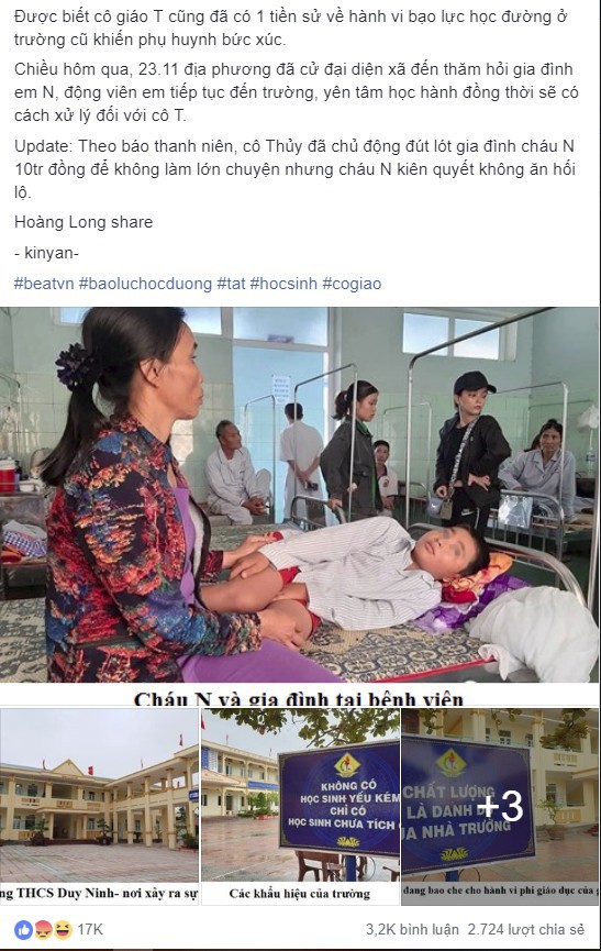 D&acirc;n mạng phẫn nộ, truy t&igrave;m ra Facebook c&ocirc; gi&aacute;o bắt học sinh t&aacute;t bạn 231 c&aacute;i - Ảnh 3.