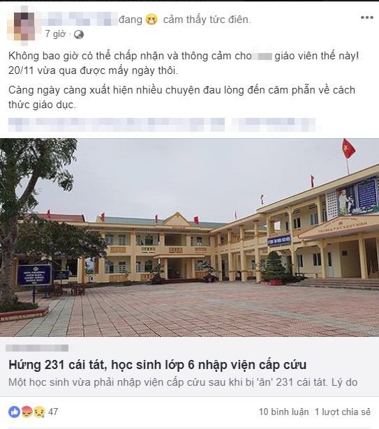 D&acirc;n mạng phẫn nộ, truy t&igrave;m ra Facebook c&ocirc; gi&aacute;o bắt học sinh t&aacute;t bạn 231 c&aacute;i - Ảnh 4.