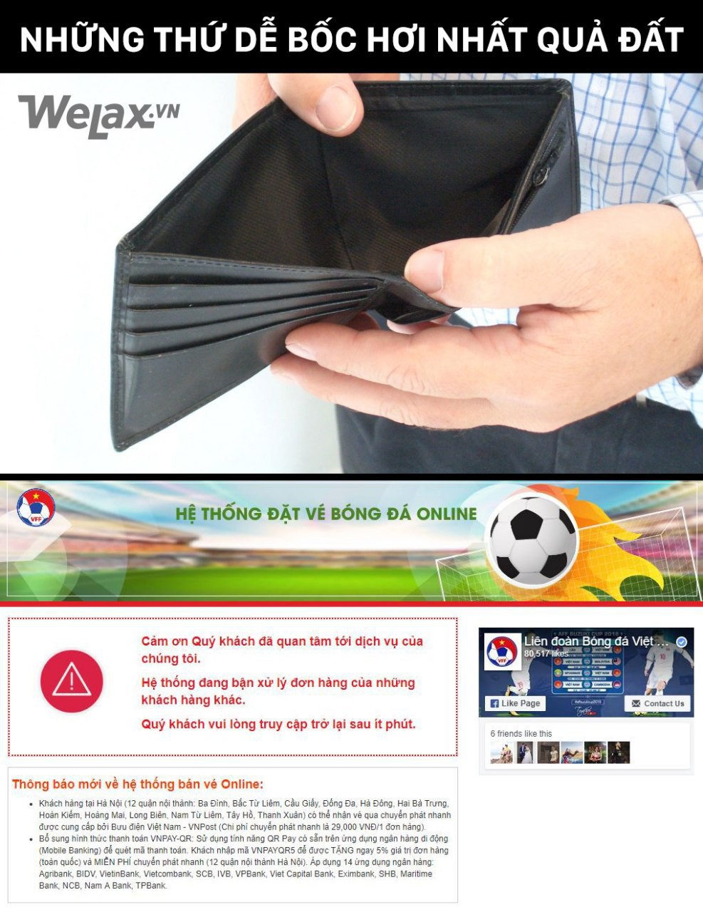 Buôn may bán đắt như VFF: Hết sạch 20.000 vé xem bóng đá chỉ trong thời gian bạn kịp húp bát mì - Ảnh 3. Buôn may bán đắt như VFF: Hết sạch 20.000 vé xem bóng đá chỉ trong thời gian bạn kịp húp bát mì - Ảnh 3.