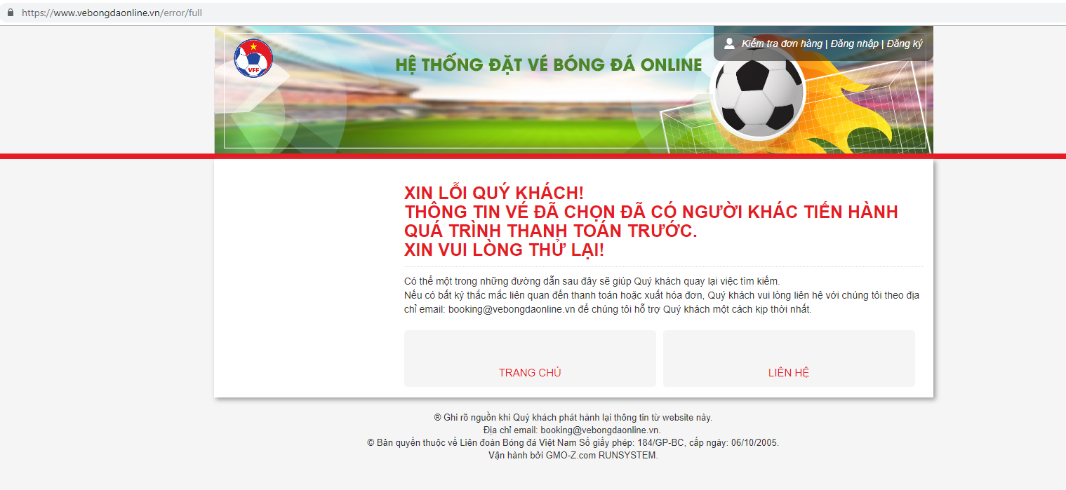 Người hâm mộ khó chịu tột độ vì những trục trặc khi mua vé online trận bán kết lượt về Việt Nam - Philippines - Ảnh 4. Người hâm mộ khó chịu tột độ vì những trục trặc khi mua vé online trận bán kết lượt về Việt Nam - Philippines - Ảnh 4.