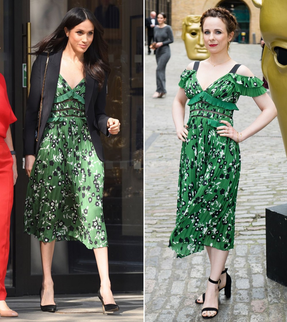 6 lần đụng váy áo thú vị của Meghan Markle: đụng từ bạn gái cũ của chồng đến Kim siêu vòng 3 - Ảnh 7. 6 lần đụng váy áo thú vị của Meghan Markle: đụng từ bạn gái cũ của chồng đến Kim siêu vòng 3 - Ảnh 7.