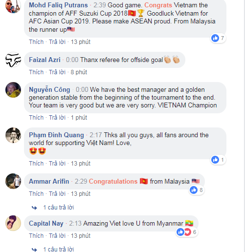 B&aacute;o đ&agrave;i, cổ động vi&ecirc;n khắp Đ&ocirc;ng Nam &Aacute; đồng loạt đưa tin ch&uacute;c mừng đội tuyển Việt Nam v&ocirc; địch AFF Cup 2018 - Ảnh 5.