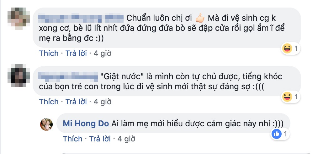 Mẹ bỉm sữa nói trúng tâm lý của nhiều chị em: Làm mẹ sẽ thấy, đi vệ sinh là khoảng thời gian quý giá - Ảnh 2. Mẹ bỉm sữa nói trúng tâm lý của nhiều chị em: Làm mẹ sẽ thấy, đi vệ sinh là khoảng thời gian quý giá - Ảnh 2.