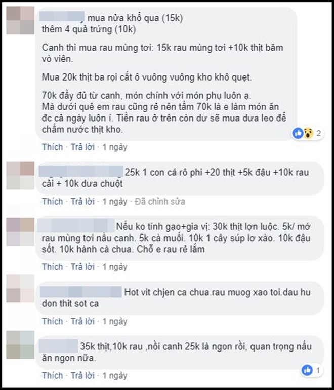 70k nấu mâm cơm cho 4 người khiến mẹ trẻ than trời, ai ngờ chị em lại gợi ý 1 loạt thực đơn hấp dẫn - Ảnh 3. 70k nấu mâm cơm cho 4 người khiến mẹ trẻ than trời, ai ngờ chị em lại gợi ý 1 loạt thực đơn hấp dẫn - Ảnh 3.