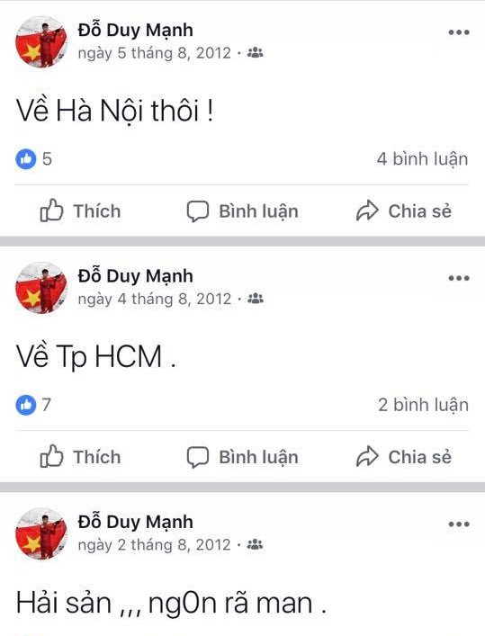 Thời trẻ trâu của Duy Mạnh U23: viết FB chỉ toàn than thở về chuyện nắng mưa, ăn ngủ, lại còn teencode - Ảnh 2.