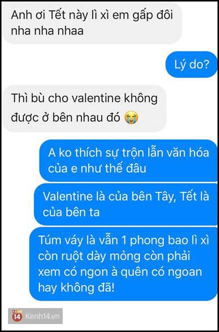 Hí hửng vì Valentine trùng Tết, ngỡ được gấp đôi lì xì ai ngờ cái kết không thể phũ hơn - Ảnh 3.