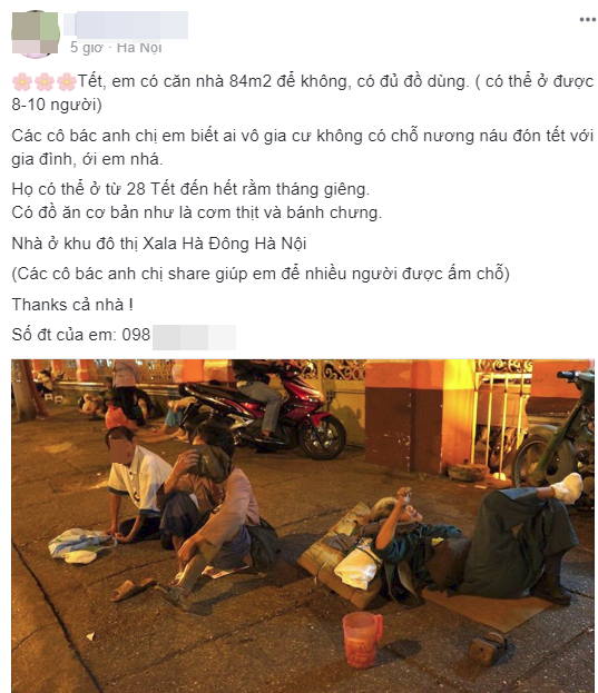  Lời đề nghị cho mượn nhà cận Tết của người phụ nữ khiến dân mạng Việt xôn xao - Ảnh 1.