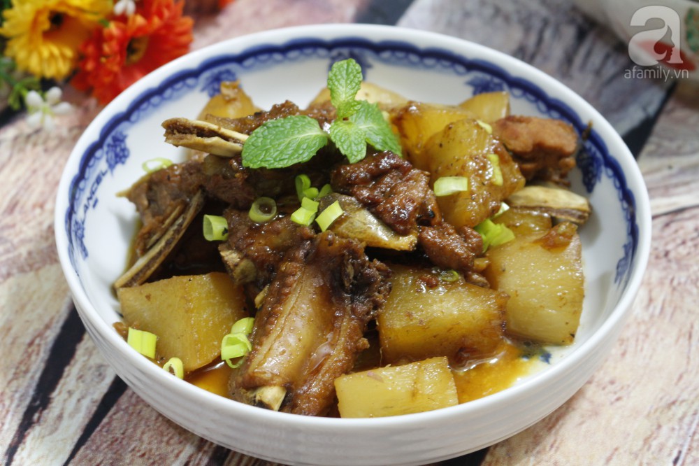 Sườn kho cải củ thiết tha đưa cơm - Ảnh 6.