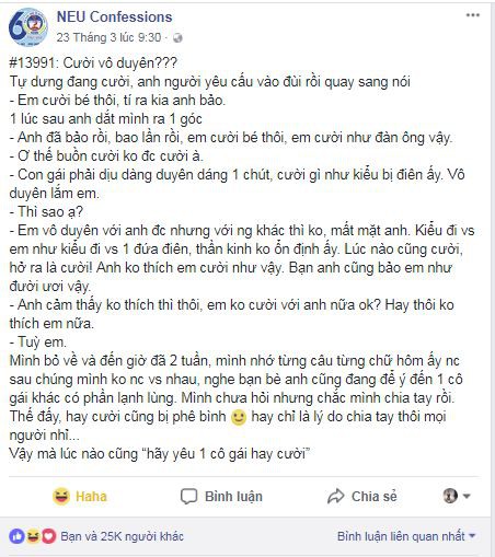 Hết son đỏ, quần chíp ren, bây giờ chỉ cần ‘cười nhiều’ thôi chị em cũng bị bỏ đấy - Ảnh 1.