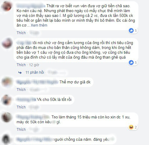 Ông chồng tội nghiệp đi làm có tiền nhưng mỗi ngày vẫn ngửa tay xin vợ 50k ăn trưa và phụ phí - Ảnh 4.