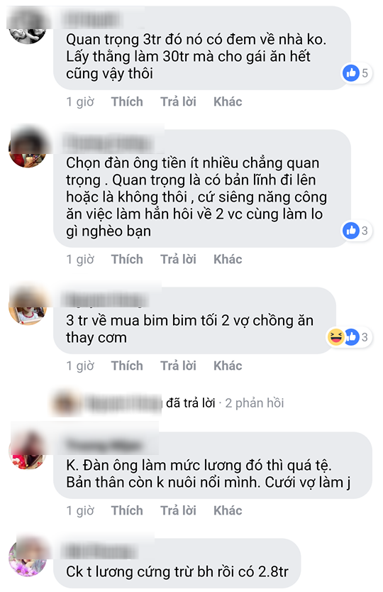 Đăng đàn hỏi có nên lấy chồng lương tháng 3 triệu không, cô nàng vô tình khiến hội chị em dậy sóng tranh cãi - Ảnh 4.