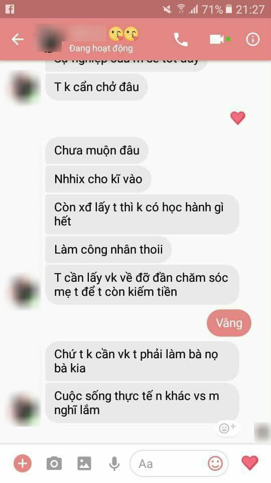 Cám cảnh cô gái trẻ xin bạn trai sau khi cưới được đi học tiếp nhưng lại bị từ chối vì: Tôi cần lấy vợ về để chăm sóc mẹ tôi! - Ảnh 2.