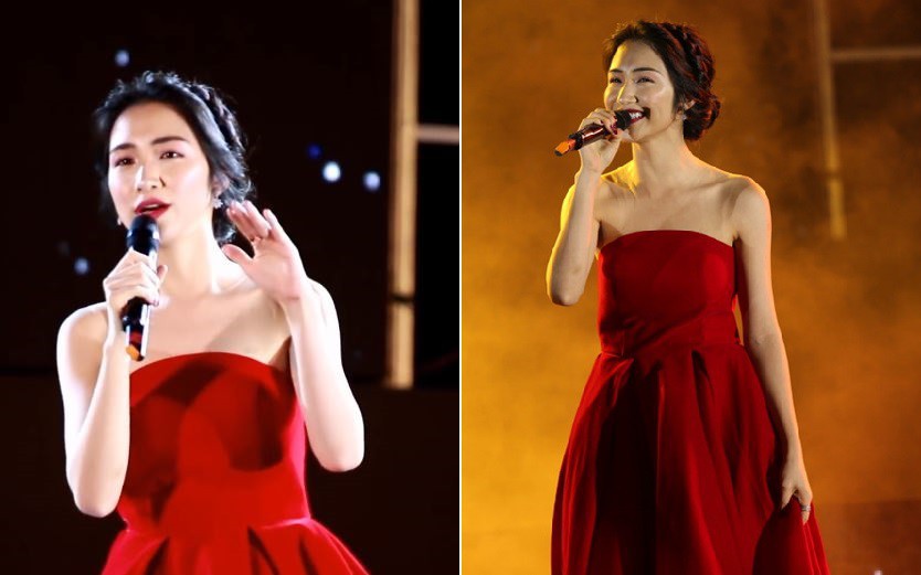 Mặc lại váy cũ, Hòa Minzy “đụng hàng” bất phân thắng bại với Nhã Phương - Ảnh 2. Mặc lại váy cũ, Hòa Minzy “đụng hàng” bất phân thắng bại với Nhã Phương - Ảnh 2.