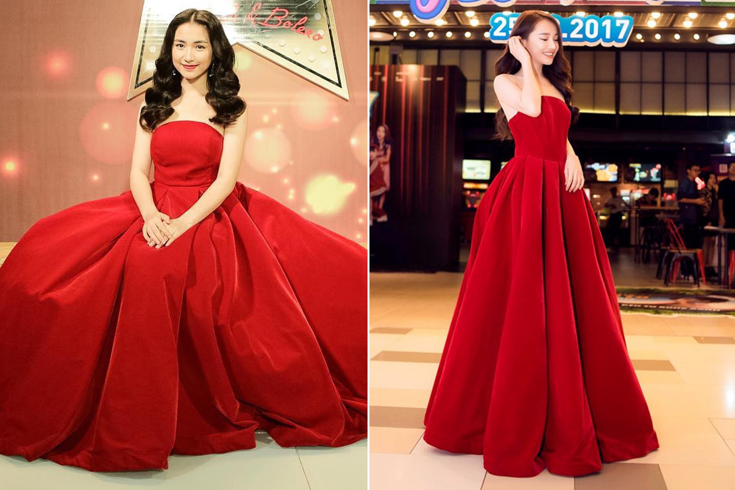 Mặc lại váy cũ, Hòa Minzy “đụng hàng” bất phân thắng bại với Nhã Phương - Ảnh 7. Mặc lại váy cũ, Hòa Minzy “đụng hàng” bất phân thắng bại với Nhã Phương - Ảnh 7.