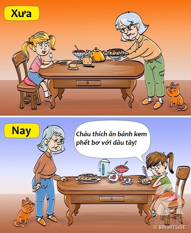 Bộ tranh hài hước so sánh khác biệt một trời một vực giữa trẻ con thời xưa và thời nay - Ảnh 8.