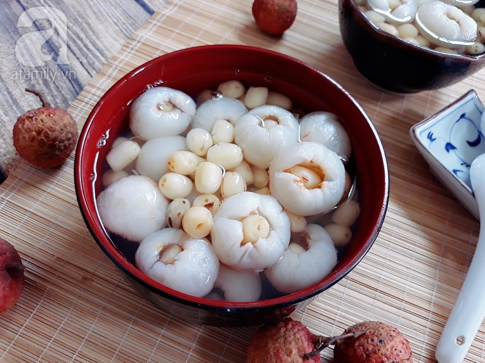 Mùa vải không được bỏ qua chè vải hạt sen thanh mát ngon ngây ngất - Ảnh 6.